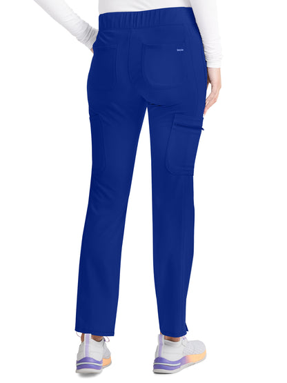 Women's 8-Pocket Mid Rise Scrub Pant - IP121A - Royal