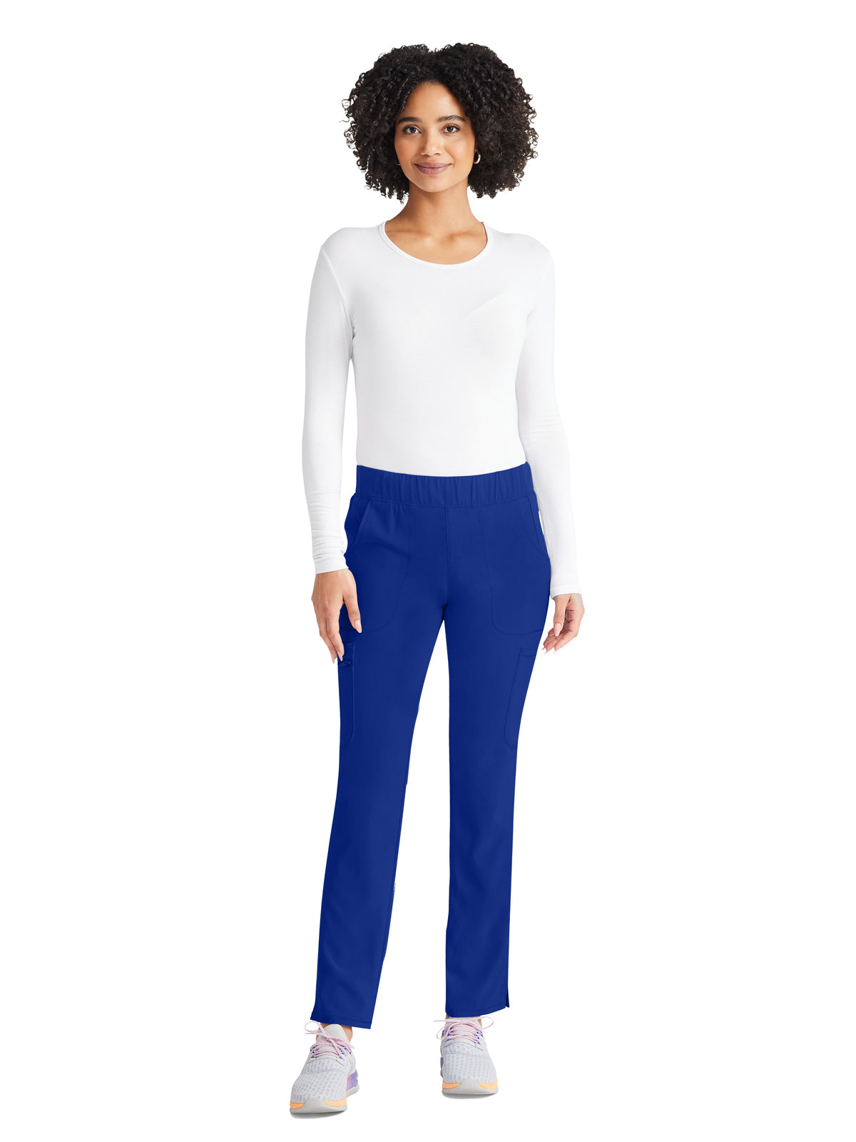 Women's 8-Pocket Mid Rise Scrub Pant - IP121A - Royal