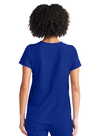 Women's 2-Pocket Tuckable V-Neck Scrub Top - IP600A - Royal