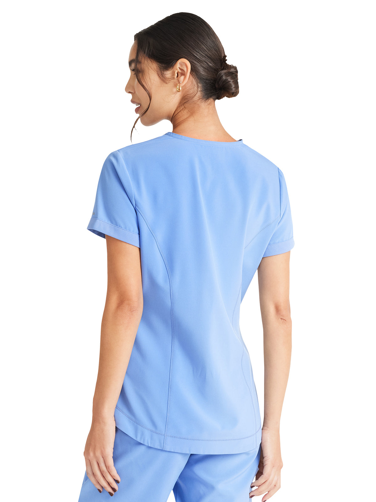 Women's 3-Pocket V-Neck Scrub Top - IP790A - Ciel