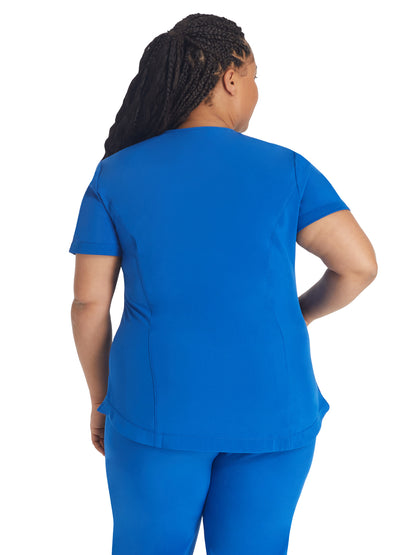 Women's 3-Pocket V-Neck Scrub Top - IP790A - Royal