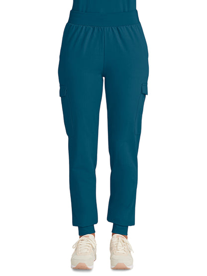 Women's 5-Pocket Bosque Jogger Scrub Pant - ML011 - Caribbean Blue