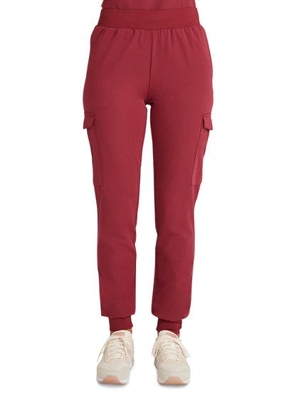 Women's 5-Pocket Bosque Jogger Scrub Pant - ML011 - Cherry Wood