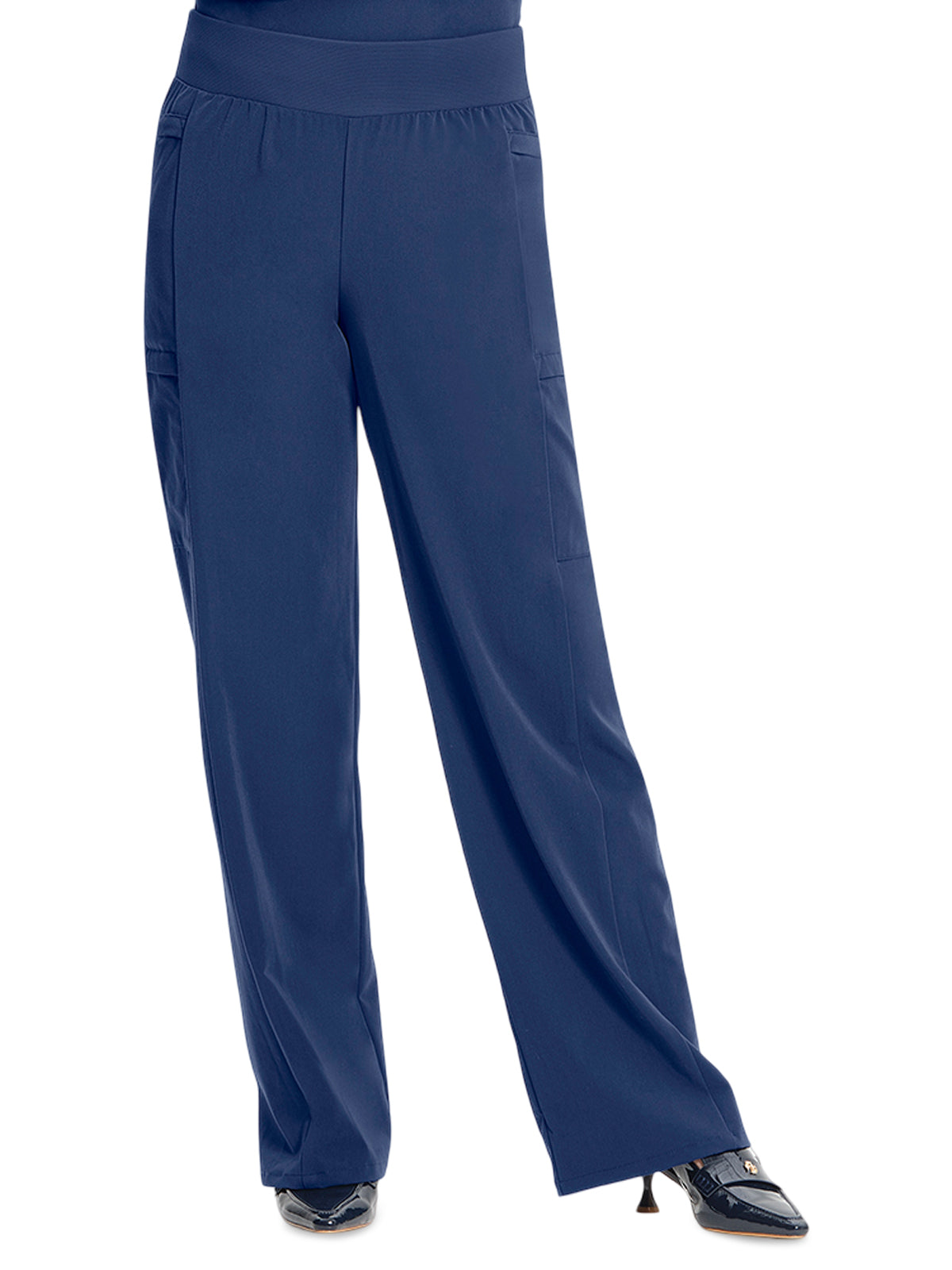 Women's 5-Pocket Anemone Straight Leg Scrub Pant - ML012 - Navy
