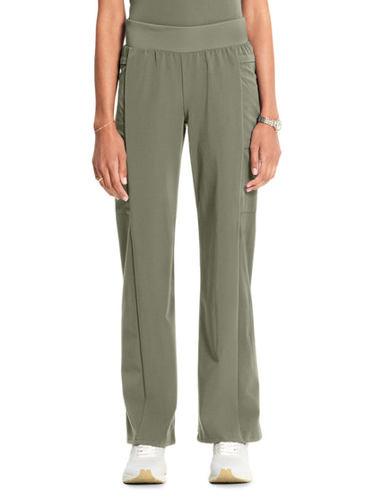 Women's 5-Pocket Anemone Straight Leg Scrub Pant - ML012 - Olive