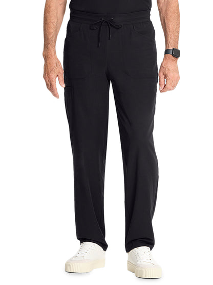 Men's 5-Pocket Zephyr Straight Leg Scrub Pant - ML016 - Black