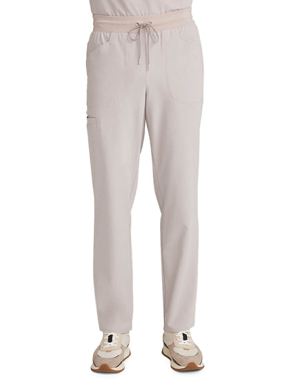 Men's 5-Pocket Zephyr Straight Leg Scrub Pant - ML016 - Warm Stone