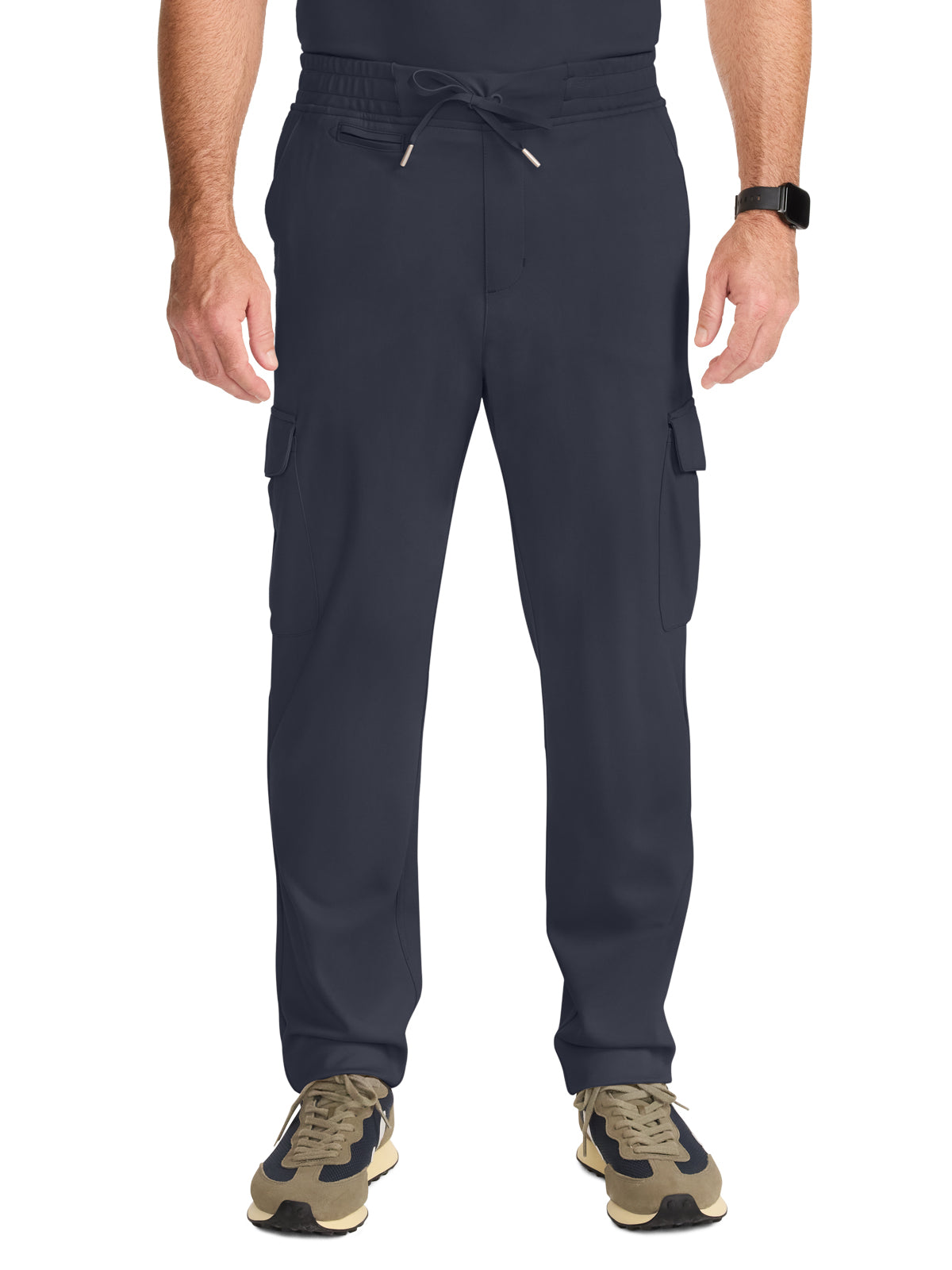 Men's 7-Pocket Ponte Cargo Scrub Pant - ML018 - Pewter