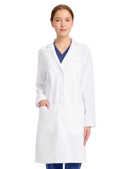 Women's 5-Pocket 36.5" Stella Lab Coat - ML11501 - White