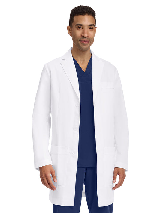 Men's 5-Pocket 37.5" Lucca Lab Coat - ML21507 - White