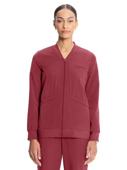Women's 5-Pocket Savannah Scrub Jacket - ML308 - Cherry Wood