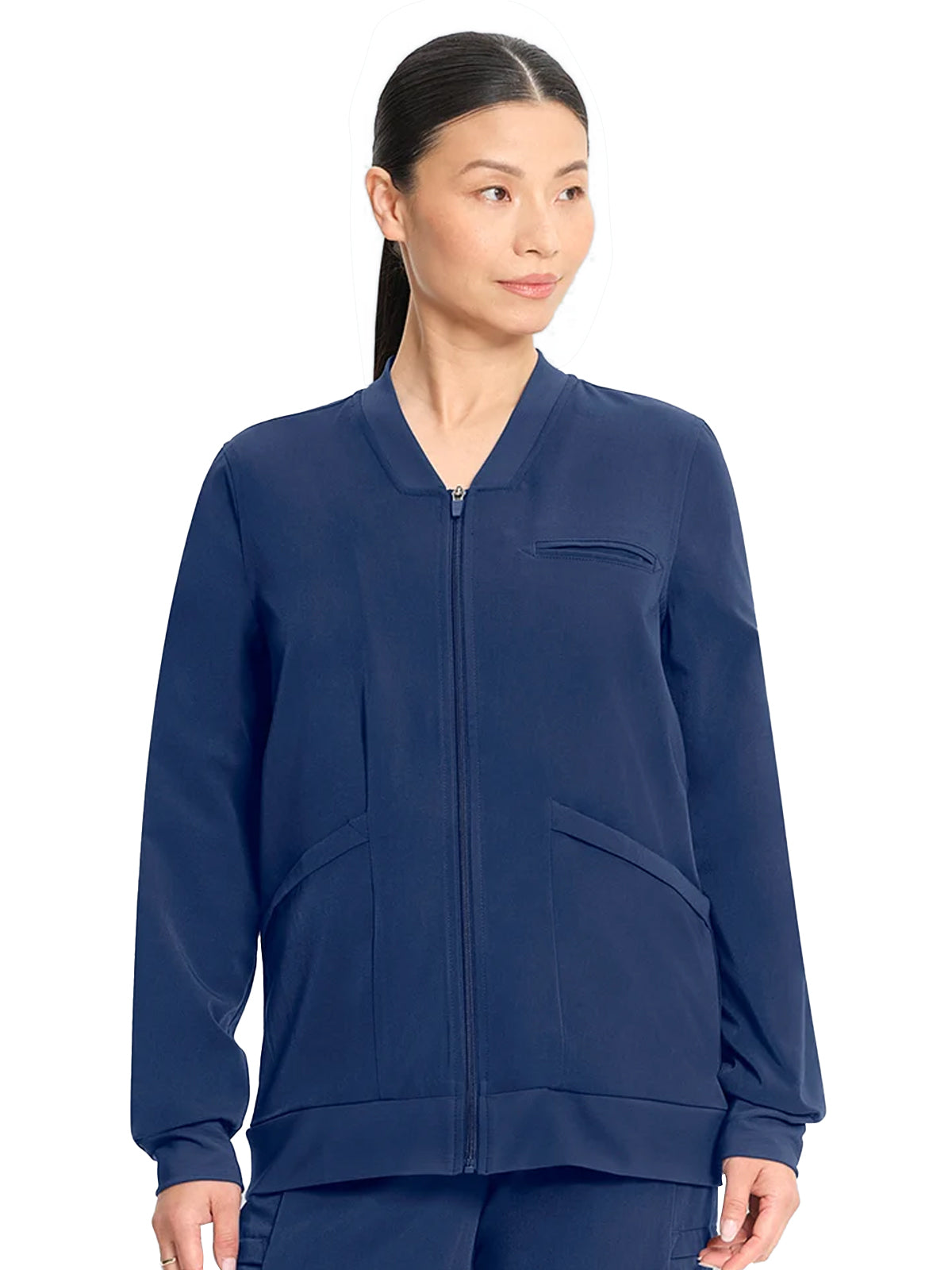 Women's 5-Pocket Savannah Scrub Jacket - ML308 - Navy