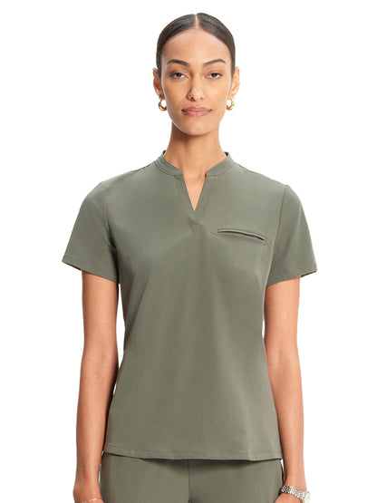 Women's 1-Pocket Taiga Scrub Top - ML614 - Olive