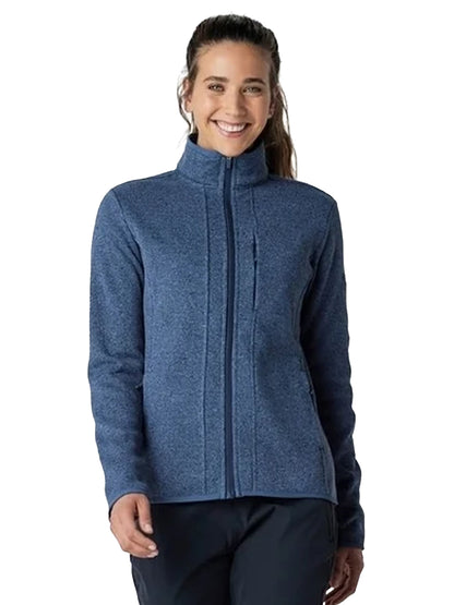 Women's 4-Pocket Strata Fleece Jacket - SJ12103 - Slate Blue