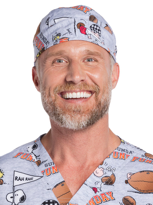 Unisex Print Scrub Hat - TF513 - Snoopy Funday