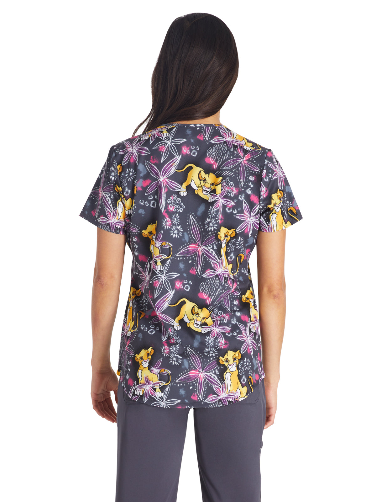 Women's V-Neck Print Top - TF737 - Through The Jungle