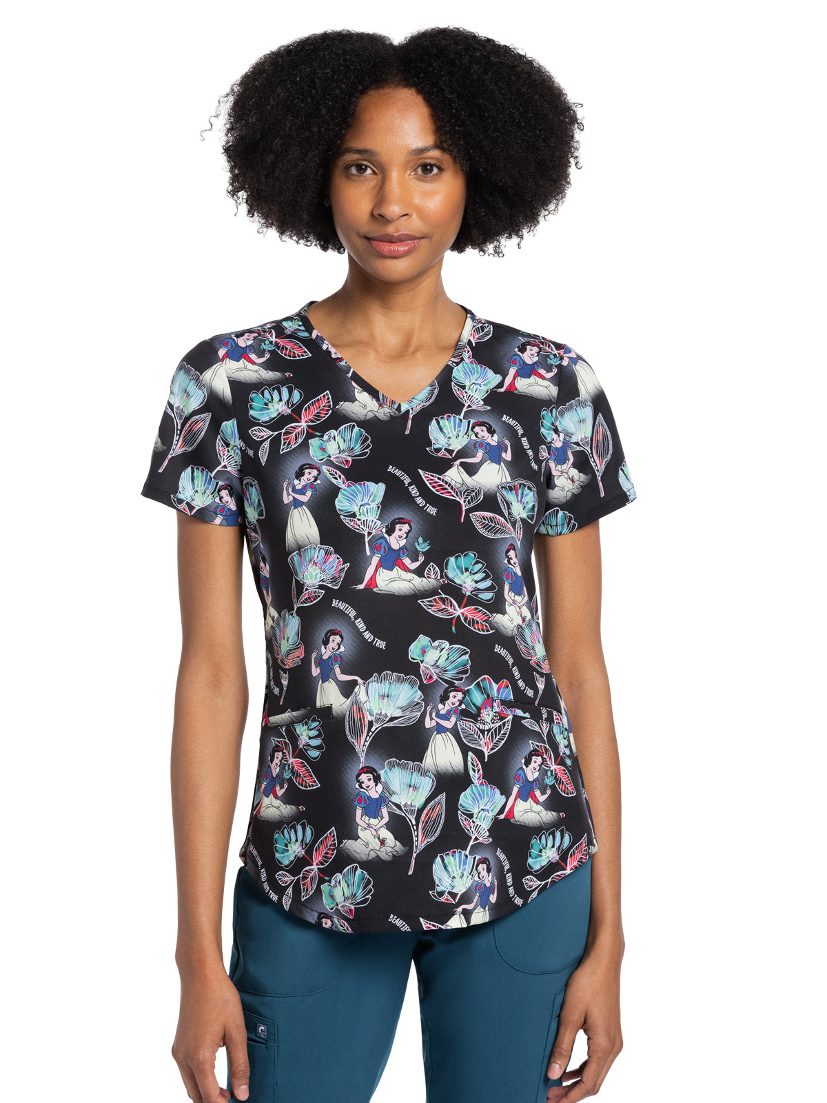 Women's V-Neck Print Top - TF737 - Kind And True