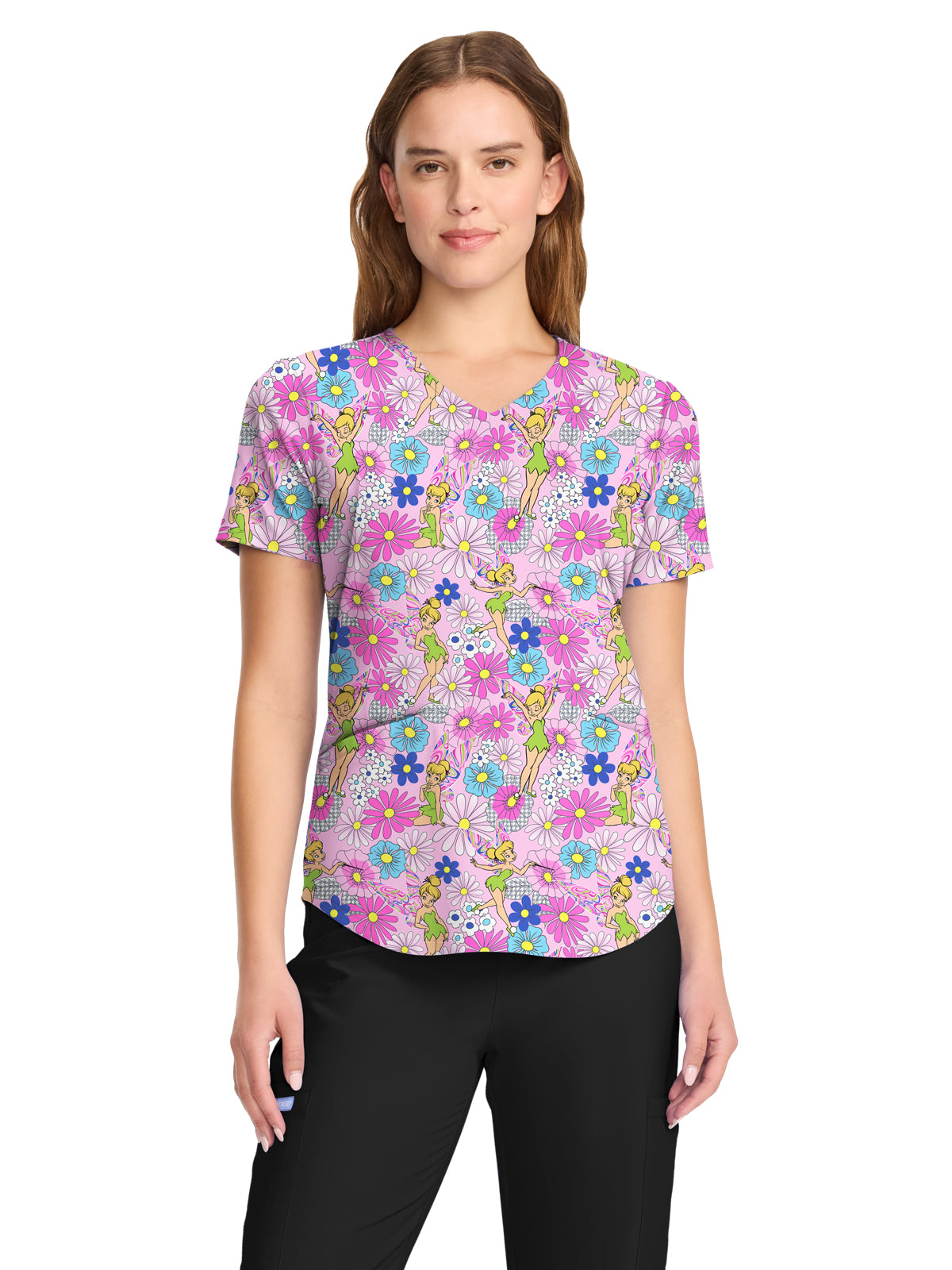 Women's V-Neck Print Top - TF737 - Stay Fiesty