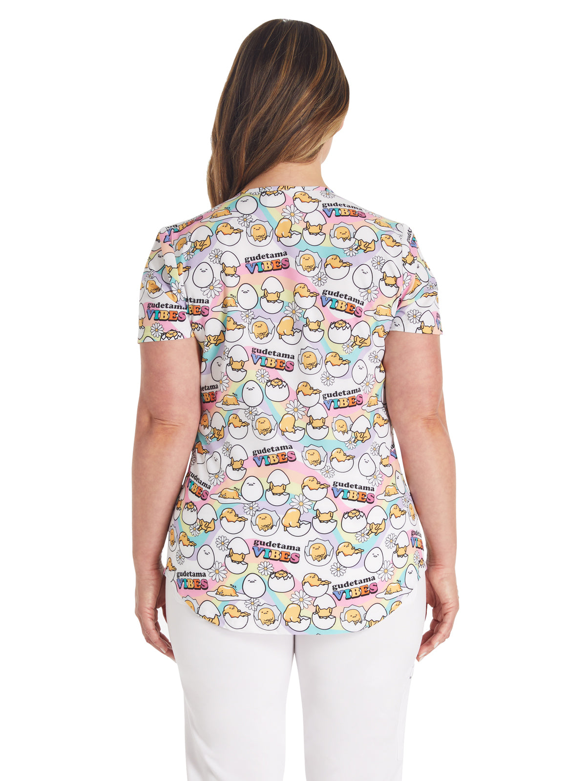 Women's V-Neck Print Top - TF737 - Gude Vibes