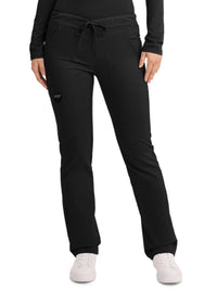 Unisex 4-Pocket Tapered Leg Drawstring Pant - WW020 - Black