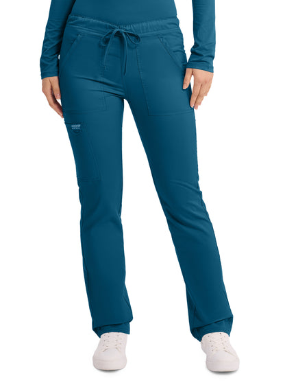 Unisex 4-Pocket Tapered Leg Drawstring Pant - WW020 - Caribbean Blue