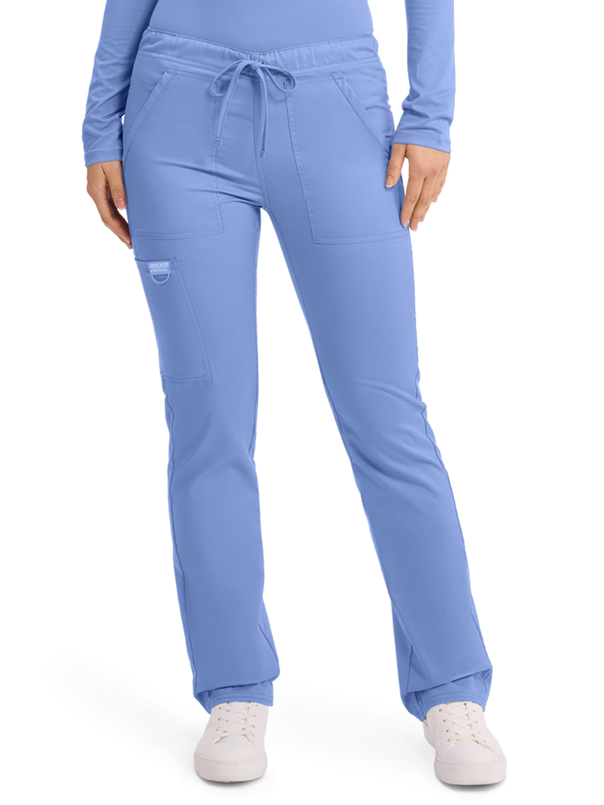 Unisex 4-Pocket Tapered Leg Drawstring Pant - WW020 - Ciel Blue