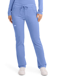 Unisex 4-Pocket Tapered Leg Drawstring Pant - WW020 - Ciel Blue