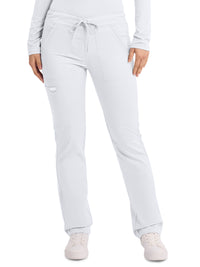 Unisex 4-Pocket Tapered Leg Drawstring Pant - WW020 - White