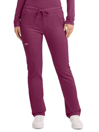 Unisex 4-Pocket Tapered Leg Drawstring Pant - WW020 - Wine