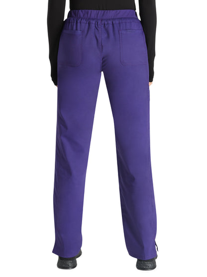 Women's 5-Pocket Tapered Leg Scrub Pant - WW105 - Grape