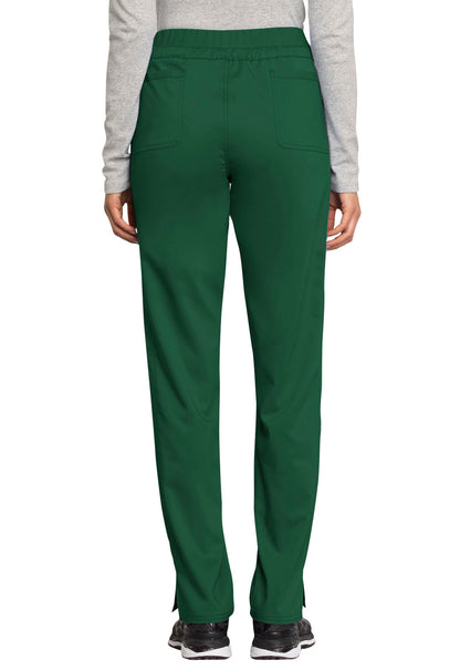 Women's 5-Pocket Tapered Leg Scrub Pant - WW105 - Hunter Green