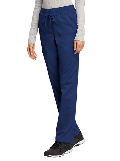 Women's 5-Pocket Tapered Leg Scrub Pant - WW105 - Navy