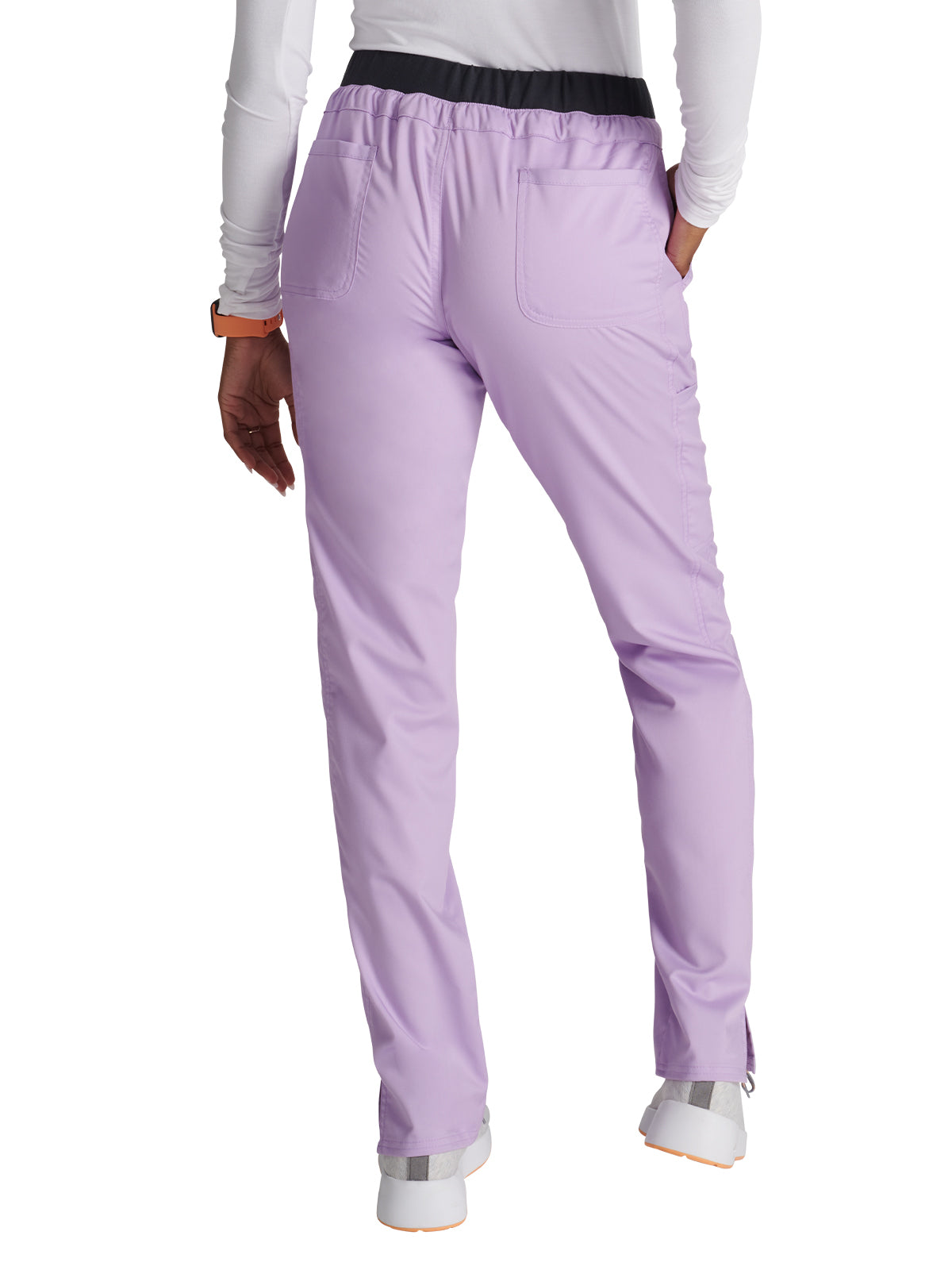 Women's 5-Pocket Tapered Leg Scrub Pant - WW105 - Purple Freesia