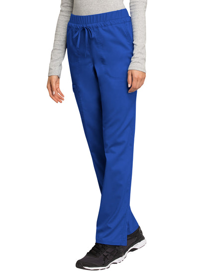 Women's 5-Pocket Tapered Leg Scrub Pant - WW105 - Royal