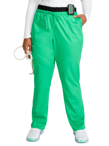 Women's 5-Pocket Tapered Leg Scrub Pant - WW105 - Sparkling Jade