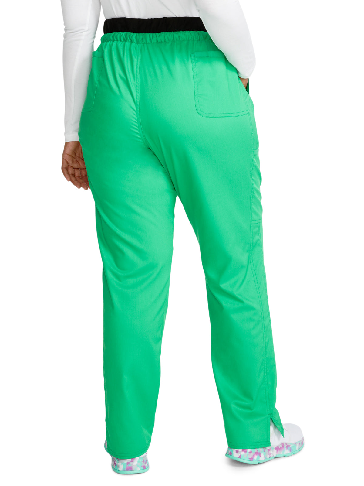 Women's 5-Pocket Tapered Leg Scrub Pant - WW105 - Sparkling Jade