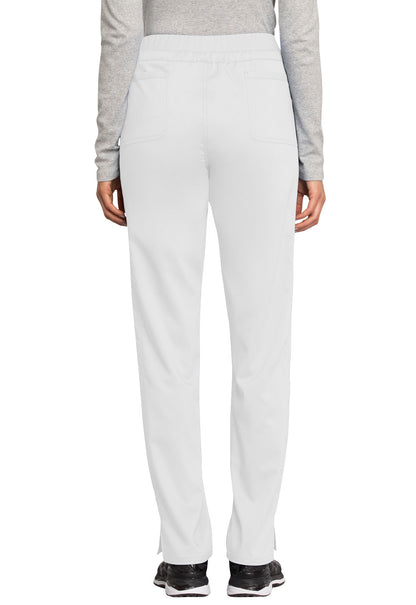 Women's 5-Pocket Tapered Leg Scrub Pant - WW105 - White