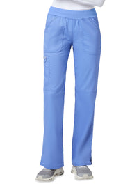 Women's 4-Pocket Mid Rise Straight Leg Pull-on Pant - WW110 - Ciel Blue