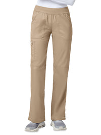 Women's 4-Pocket Mid Rise Straight Leg Pull-on Pant - WW110 - Khaki