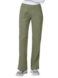 Women's 4-Pocket Mid Rise Straight Leg Pull-on Pant - WW110 - Olive