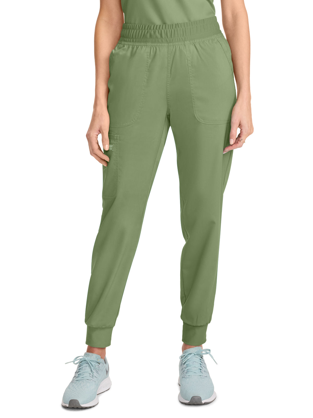 Women's 5-Pocket Mid Rise Jogger Pant - WW115 - Celery Green