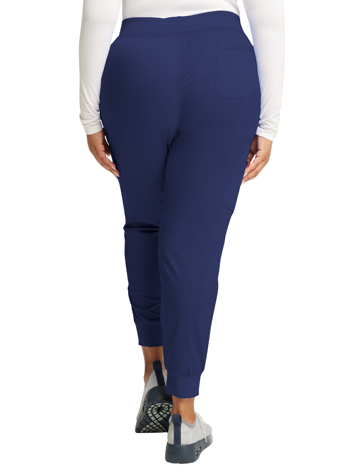 Women's 5-Pocket Mid Rise Jogger Scrub Pant - WW115 - Navy