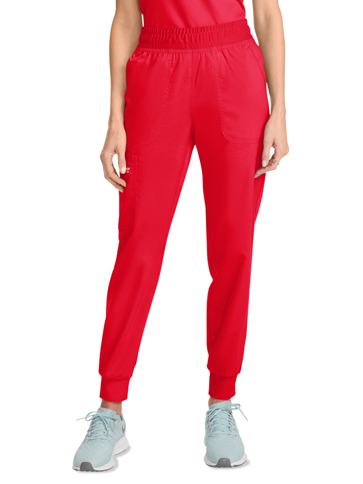 Women's 5-Pocket Mid Rise Jogger Pant - WW115 - Sweet Paprika