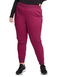 Women's 5-Pocket Mid Rise Jogger Pant - WW115 - Wine