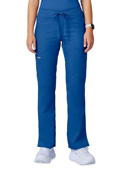 Women's 5-Pocket Mid Rise Drawstring Pant - WW120 - Royal