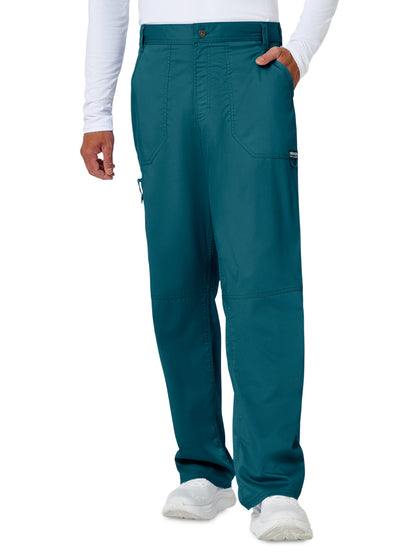 Men's 7-Pocket Fly Drawstring Front Pant - WW140 - Caribbean Blue