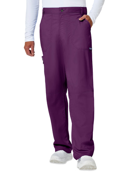 Men's 7-Pocket Fly Drawstring Front Pant - WW140 - Eggplant