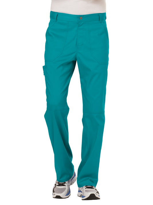 Men's 7-Pocket Fly Drawstring Front Pant - WW140 - Teal Blue