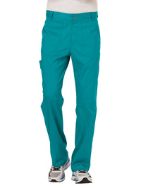 Men's 7-Pocket Fly Drawstring Front Pant - WW140 - Teal Blue