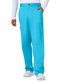 Men's 7-Pocket Fly Drawstring Front Pant - WW140 - Turquoise